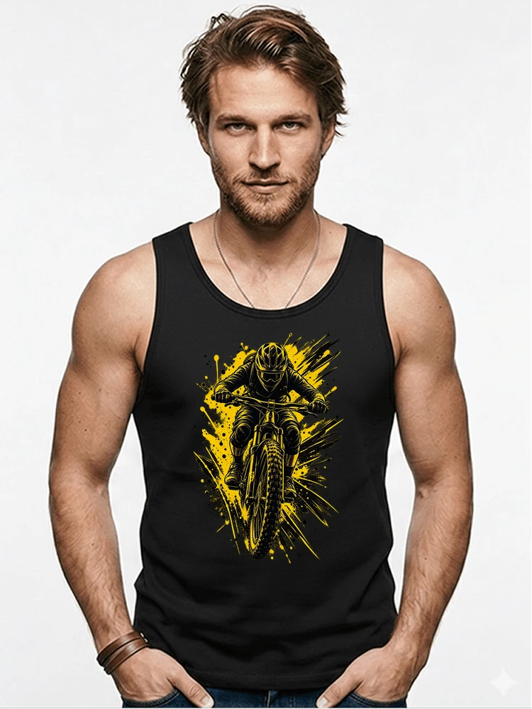 mountainbike grafik t shirt cooles mountainbike design shirt tanktop black