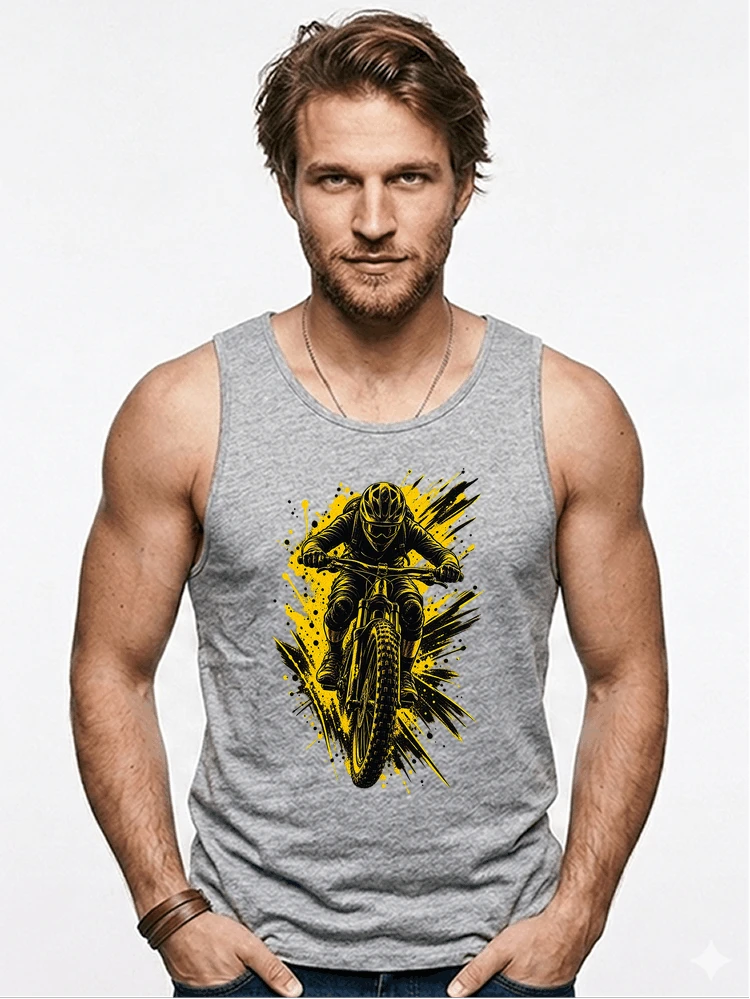 mountainbike grafik t shirt cooles mountainbike design shirt tanktop sport grey
