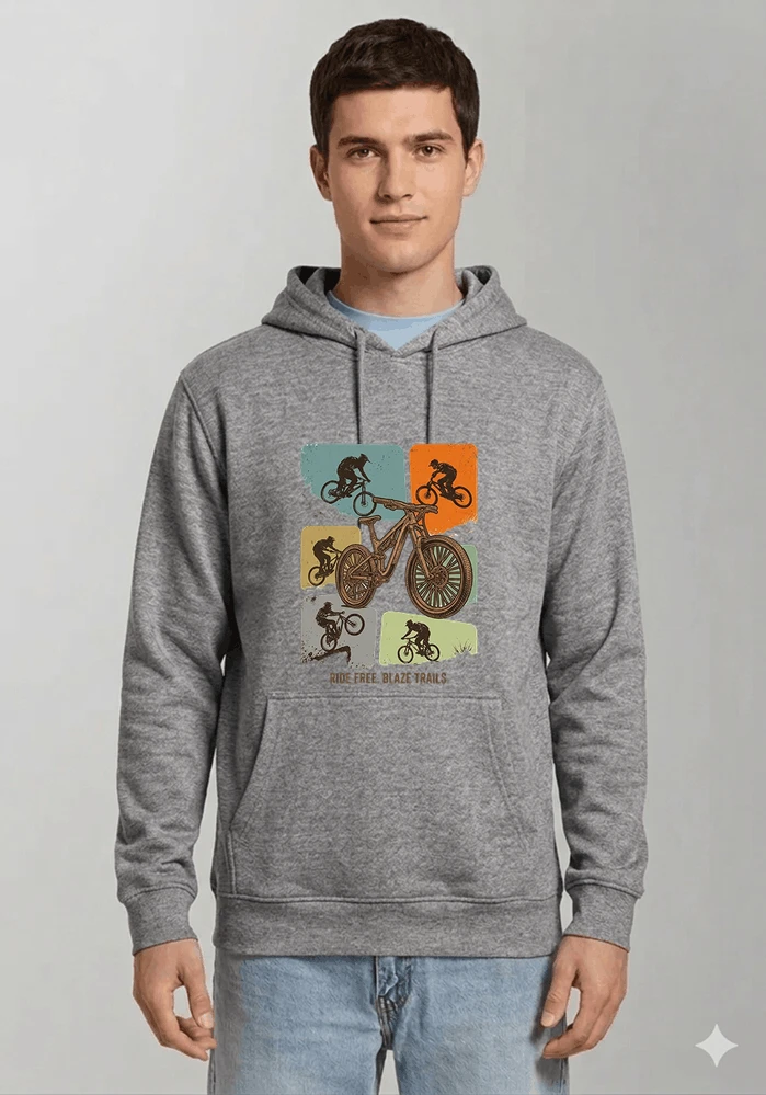 mountainbike t shirt retro mtb fahrrad shirt cooles geschenk fr mountainbiker radfahrer unisex shirt kapuzenpullover sport grey