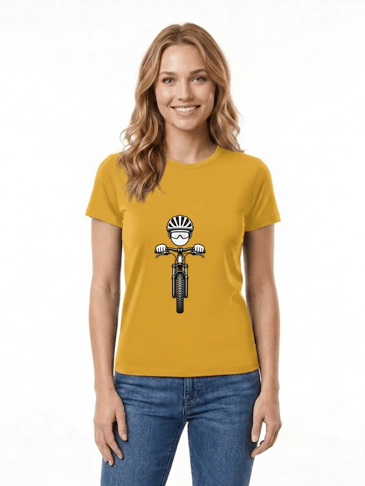 mtb comic t shirt herren damen lustiges geschenk fr radfahrer damen t shirt gold