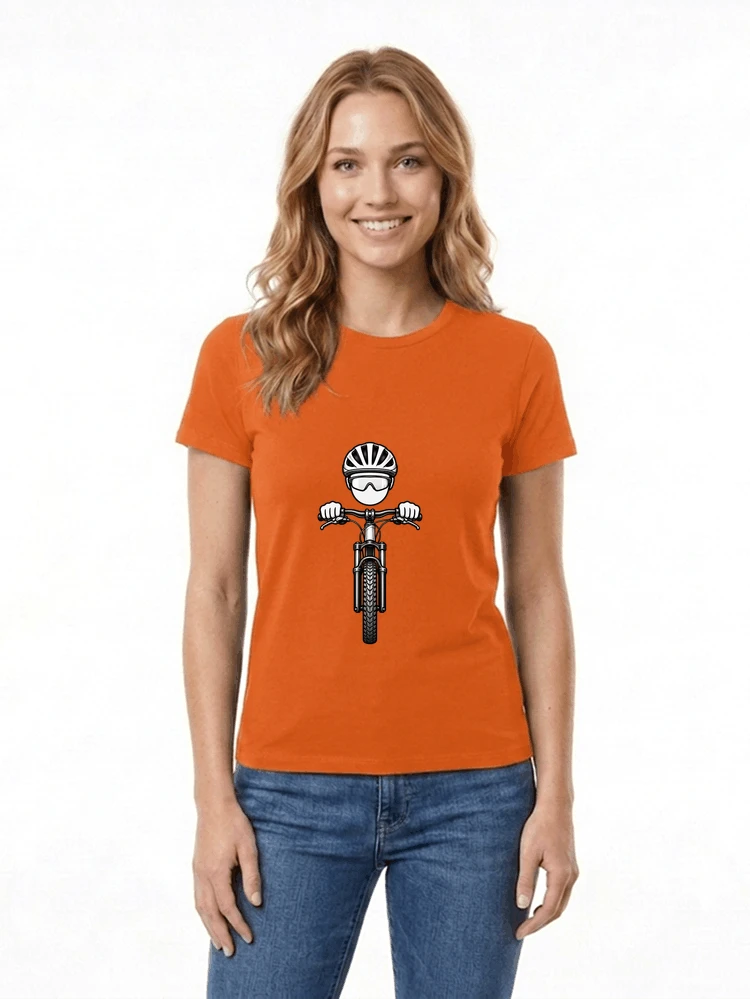 mtb comic t shirt herren damen lustiges geschenk fr radfahrer damen t shirt orange