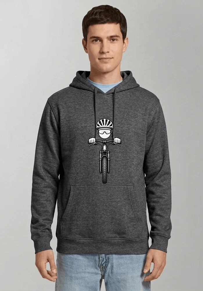 mtb comic t shirt herren damen lustiges geschenk fr radfahrer kapuzenpullover anthracite melange