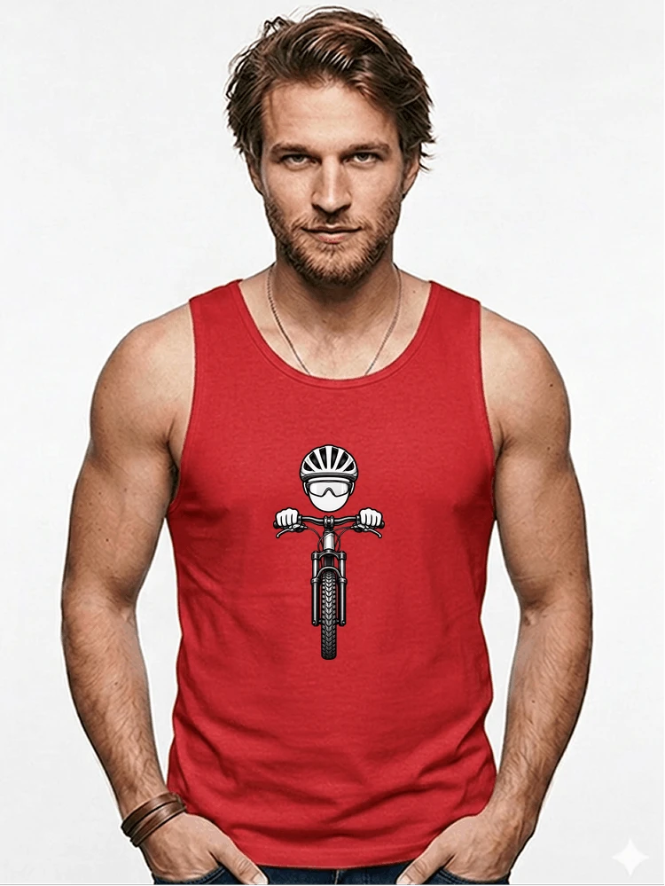 mtb comic t shirt herren damen lustiges geschenk fr radfahrer tanktop red