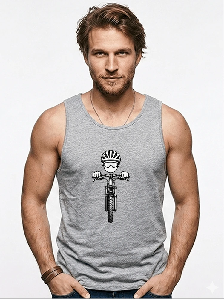 mtb comic t shirt herren damen lustiges geschenk fr radfahrer tanktop sport grey