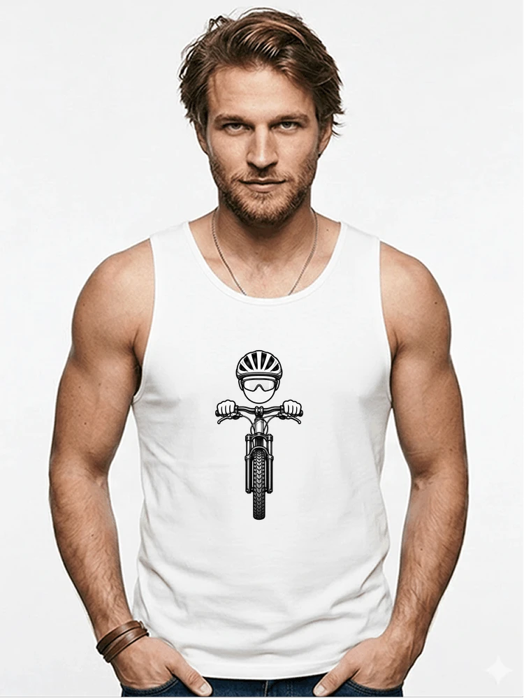 mtb comic t shirt herren damen lustiges geschenk fr radfahrer tanktop white