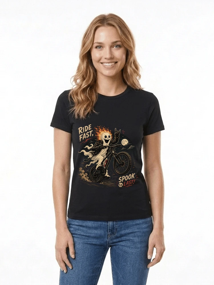 mtb gravel bike t shirt lustiges cooles halloween t shirt damen t shirt black