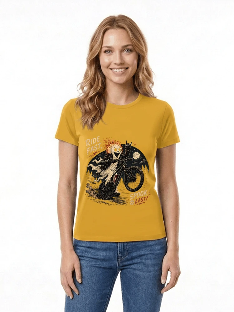 mtb gravel bike t shirt lustiges cooles halloween t shirt damen t shirt gold