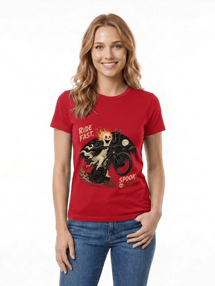 mtb gravel bike t shirt lustiges cooles halloween t shirt damen t shirt red