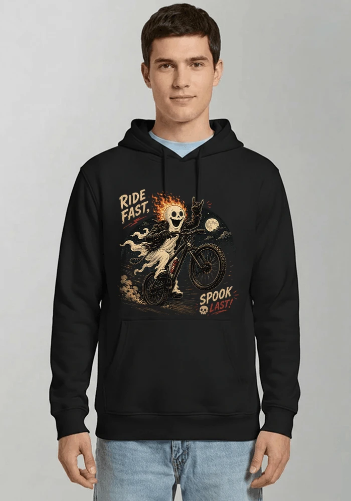 mtb gravel bike t shirt lustiges cooles halloween t shirt kapuzenpullover black