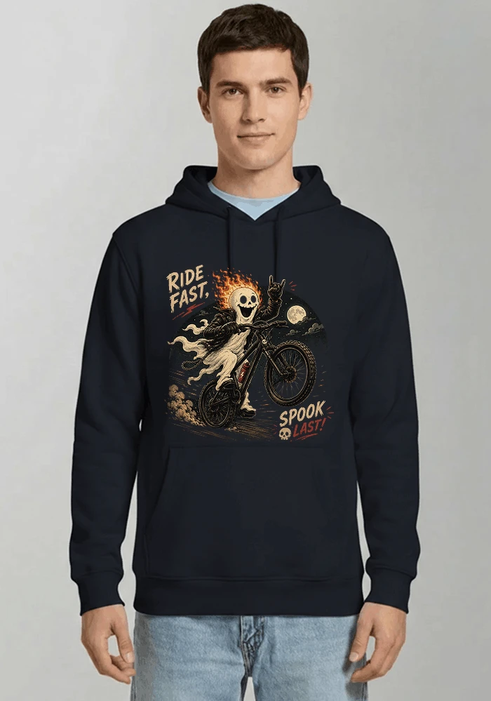 mtb gravel bike t shirt lustiges cooles halloween t shirt kapuzenpullover navy
