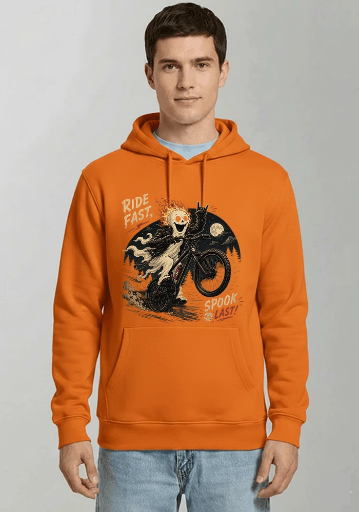 mtb gravel bike t shirt lustiges cooles halloween t shirt kapuzenpullover orange