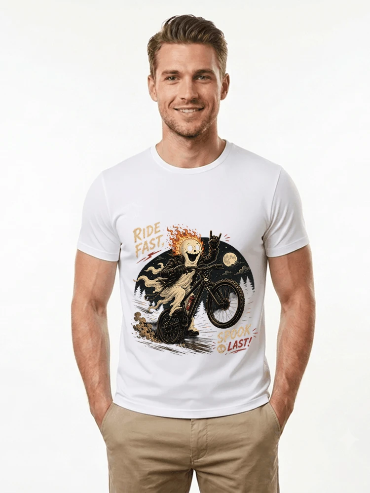 mtb gravel bike t shirt lustiges cooles halloween t shirt t shirt white
