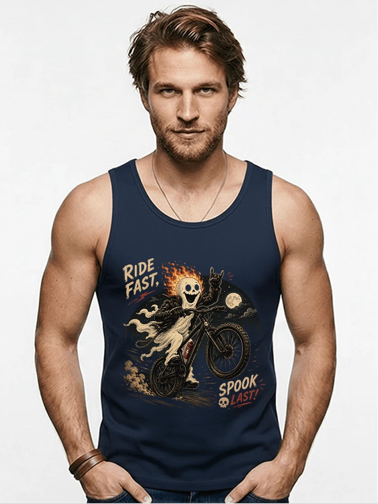 mtb gravel bike t shirt lustiges cooles halloween t shirt tanktop navy
