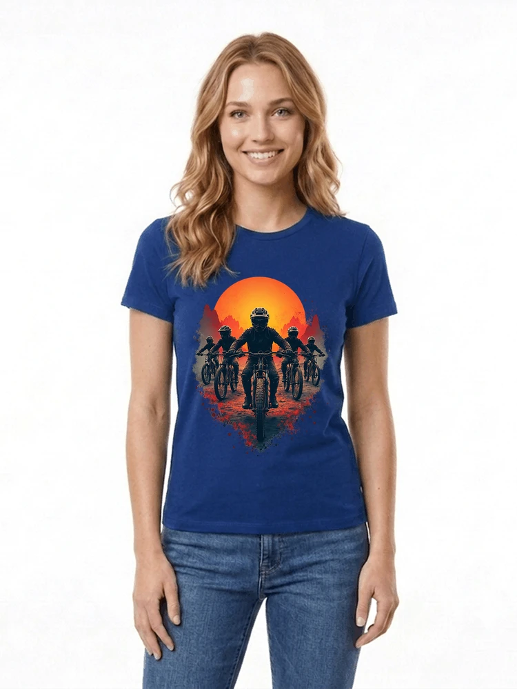 mtb team t shirt mountainbike gruppe geschenk fr biker damen t shirt royal blue
