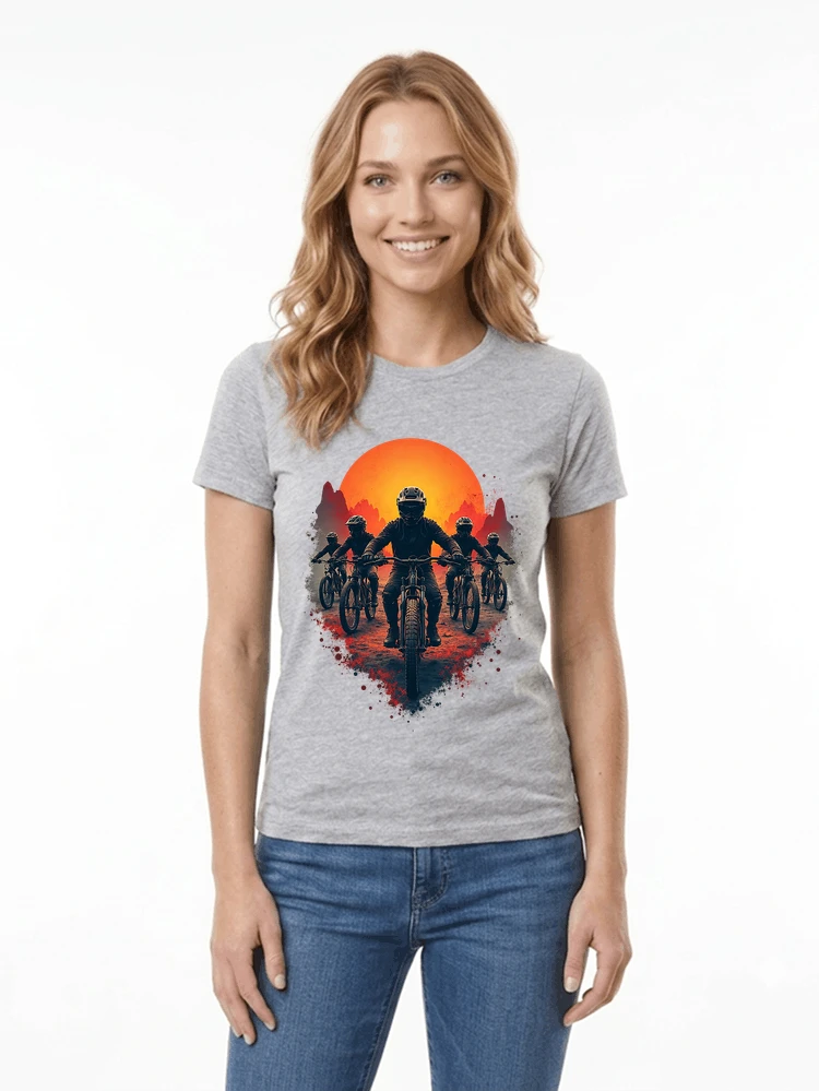mtb team t shirt mountainbike gruppe geschenk fr biker damen t shirt sport grey