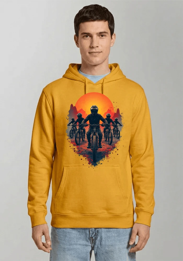 mtb team t shirt mountainbike gruppe geschenk fr biker kapuzenpullover gold