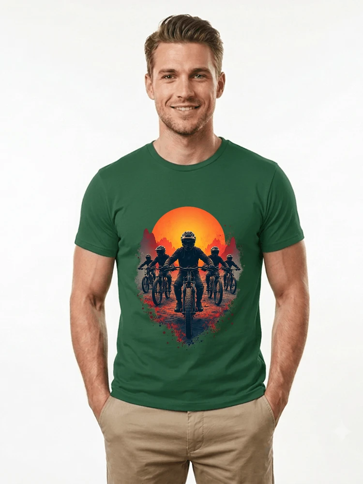 mtb team t shirt mountainbike gruppe geschenk fr biker t shirt forest green