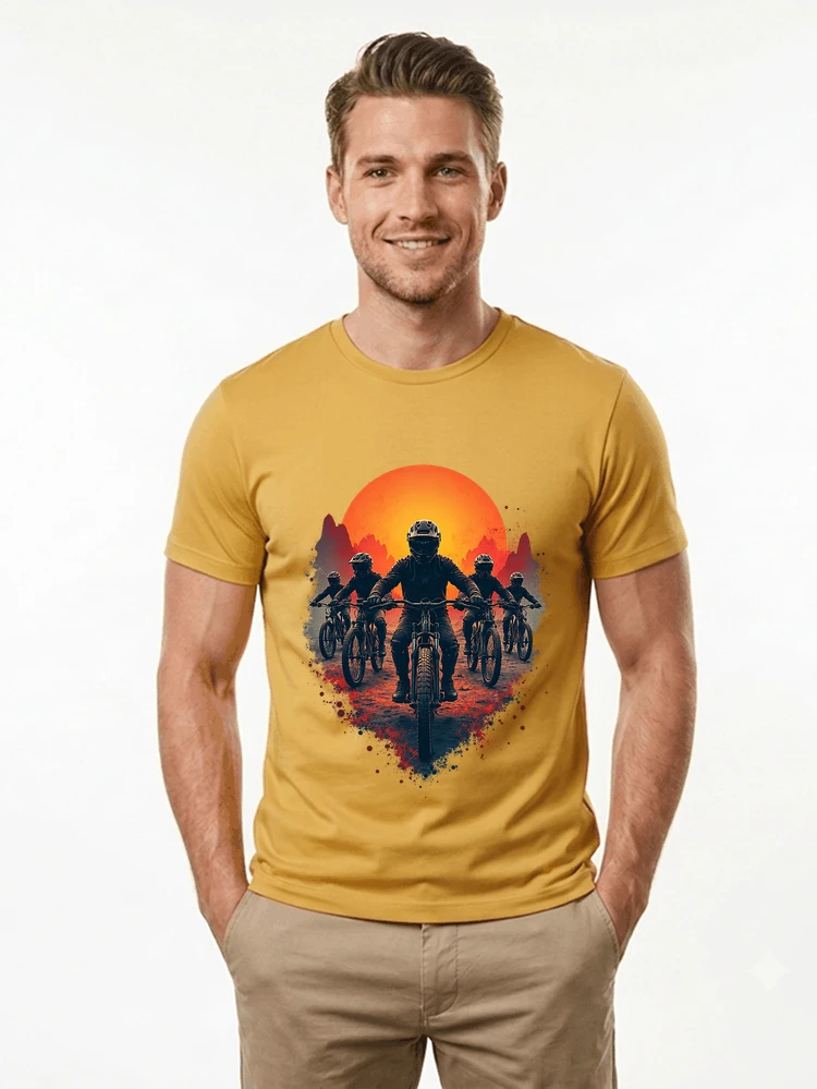 mtb team t shirt mountainbike gruppe geschenk fr biker t shirt gold
