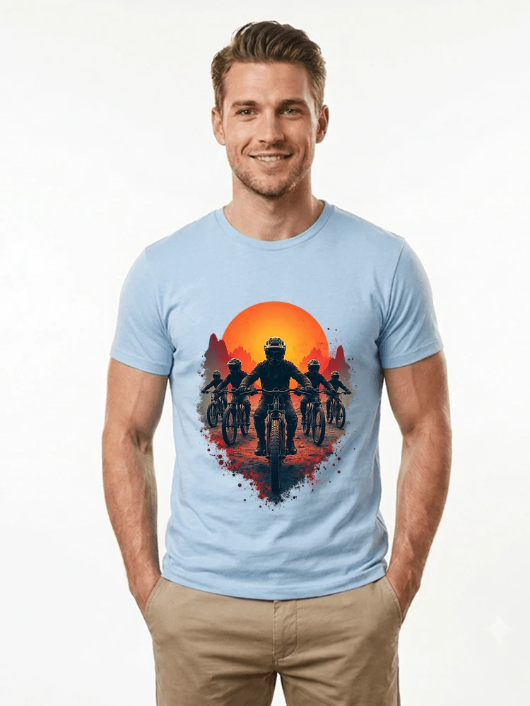 mtb team t shirt mountainbike gruppe geschenk fr biker t shirt light blue