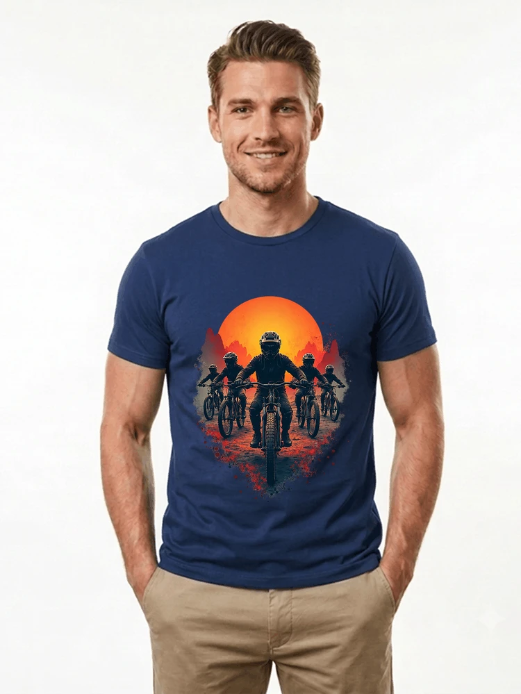 mtb team t shirt mountainbike gruppe geschenk fr biker t shirt navy