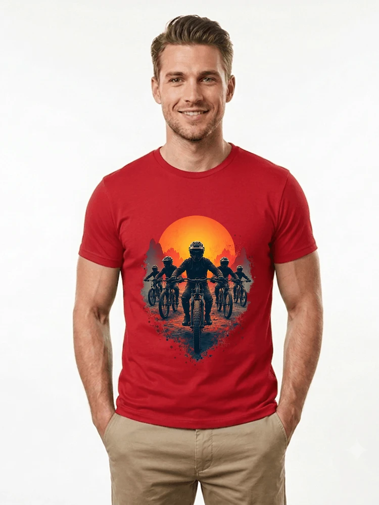 mtb team t shirt mountainbike gruppe geschenk fr biker t shirt red