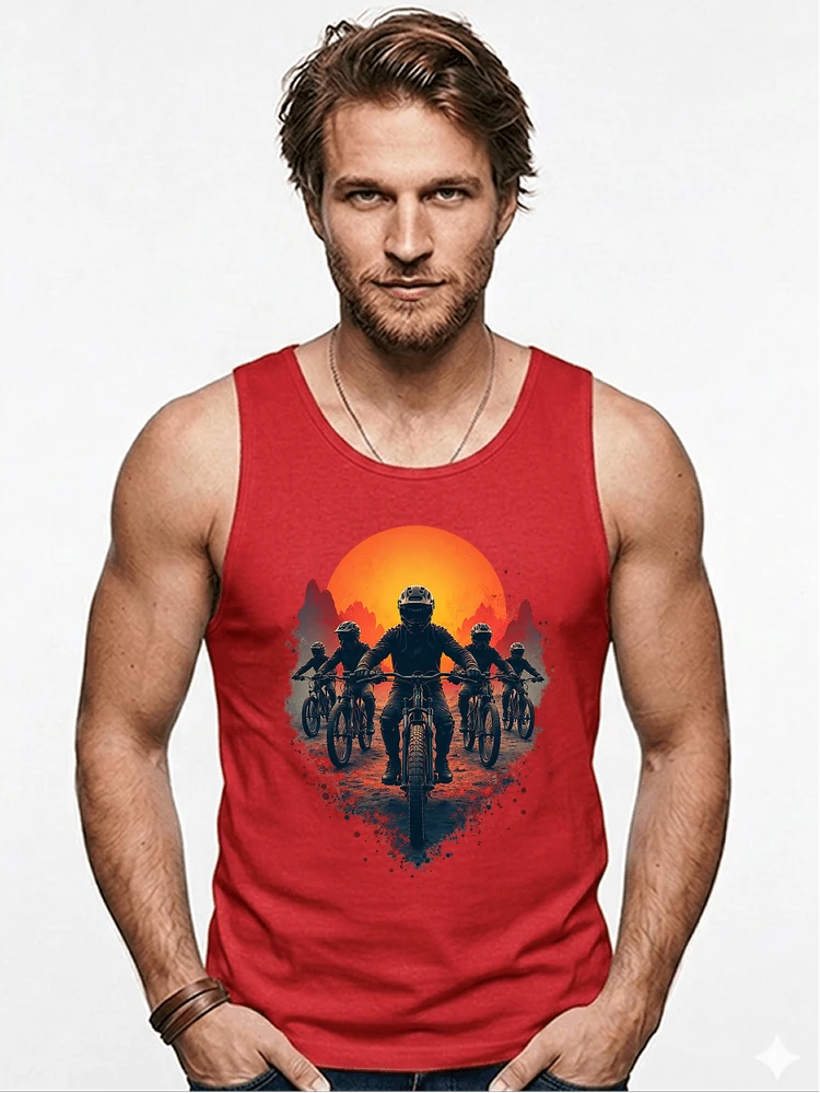 mtb team t shirt mountainbike gruppe geschenk fr biker tanktop red