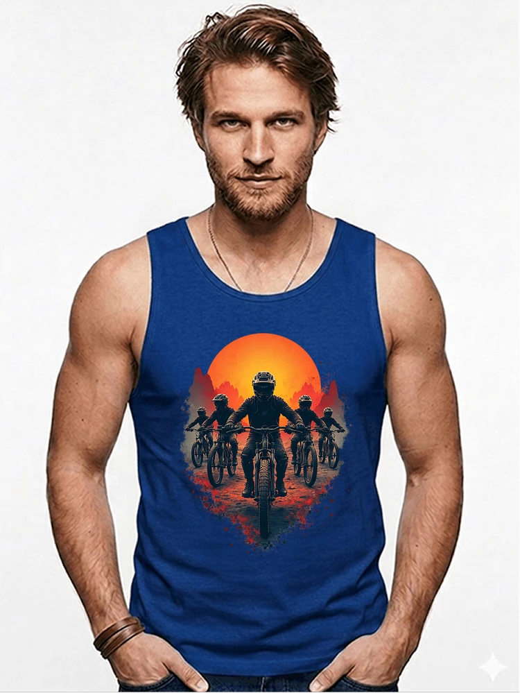 mtb team t shirt mountainbike gruppe geschenk fr biker tanktop royal blue