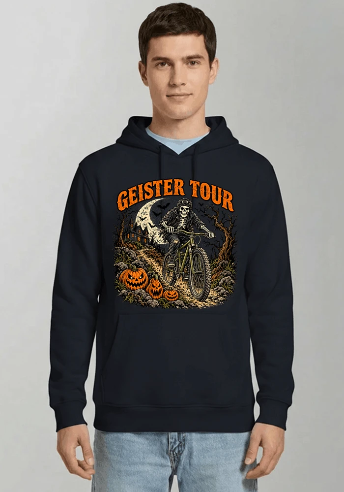 offroad skelett biker halloween t shirt mtb radsport geschenk kapuzenpullover navy