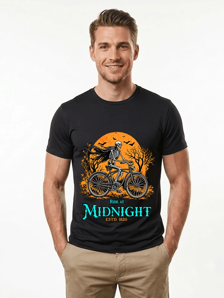 skelett fahrrad t shirt halloween radfahrer shirt t shirt black
