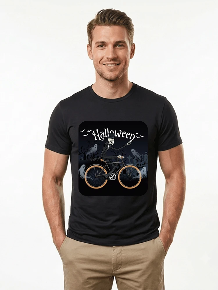 skelett halloween shirt fahrrad t shirt halloween t shirt black