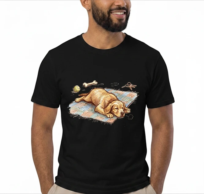 T-Shirt mit hund Golden-Retriever-Aufdruck ,Lustiges Hunde T-Shirt,Hundeliebhaber Geschenk